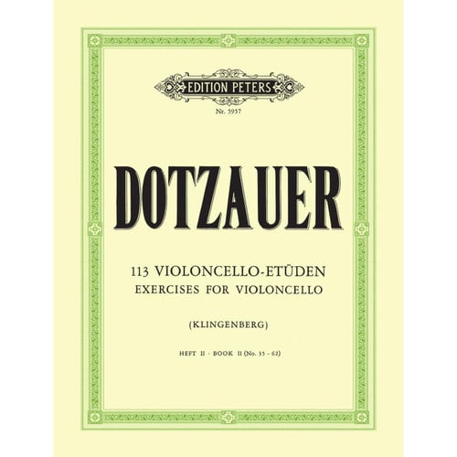 113 VIOLONCELLO II, de DOTZAUER | portada del libro
