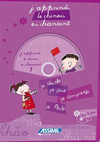 J'APPRENDS LE CHINOIS EN CHANTANT + 1 CD | portada del libro