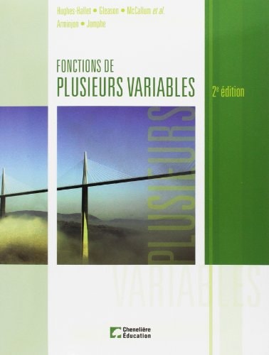 FONCTIONS DE PLUSIEURS VARIABLES, de Deborah Hughes-Hallett | portada del libro