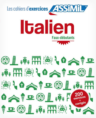 CAHIER EXERCICES ITALIEN FAUX DEBUTANT, de BENEDETTI FEDER | portada del libro