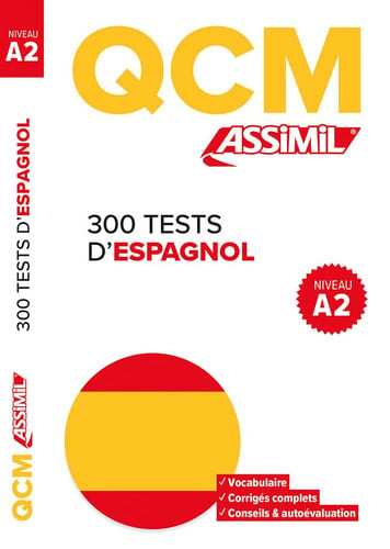 QCM 300 TESTS D'ESPAGNOL | portada del libro