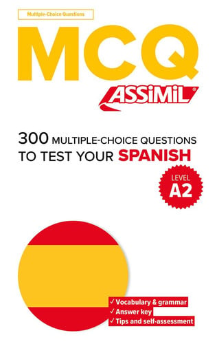 MCQ TEST YOUR SPANISH, de ASSIMIL | portada del libro