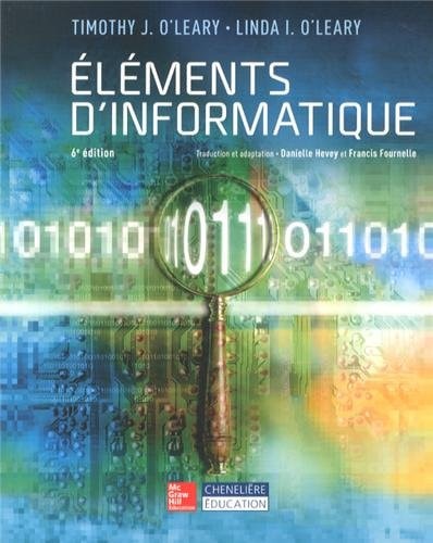 ELEMENTS D'INFORMATIQUE, de Timothy J. O'Leary | portada del libro