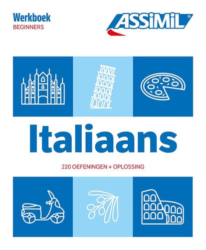 ITALIAANS : BEGINNERS : 220 OEFENINGEN + OPLOSSING, de  | portada del libro