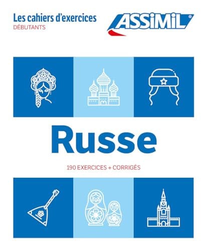 RUSSE : DEBUTANTS : 190 EXERCICES + CORRIGES, de  | portada del libro