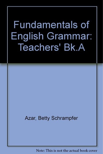 FUNDAMENTALS ENGLISH GRAMMAR TG.A 2/E, de AZAR | portada del libro