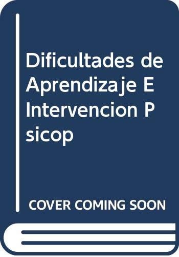 Dificultades de aprendizaje e intervención psicopedagógica, de Escoriza Nieto | portada del libro