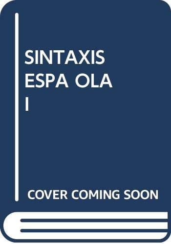 Sintaxis española I, de Montolío Durán | portada del libro