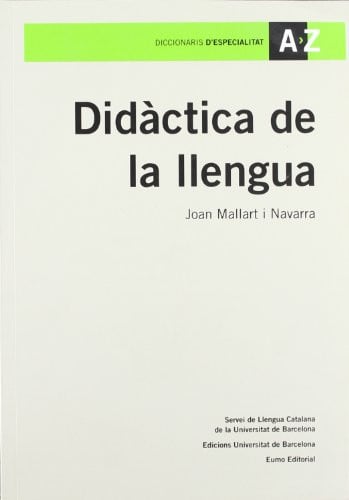DIDACTICA DE LA LLENGUA, de MALLART I NAVARRA | portada del libro
