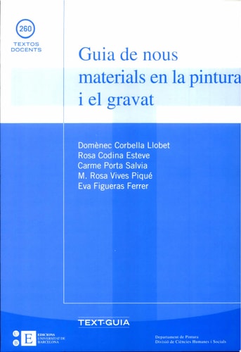 Guia de nous materials en la pintura i el gravat, de Porta i Salvia | portada del libro