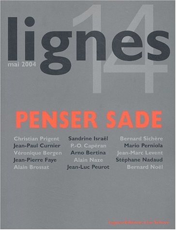 IGNES 14 : PENSER SADE (MAI 2004), de collectif | portada del libro