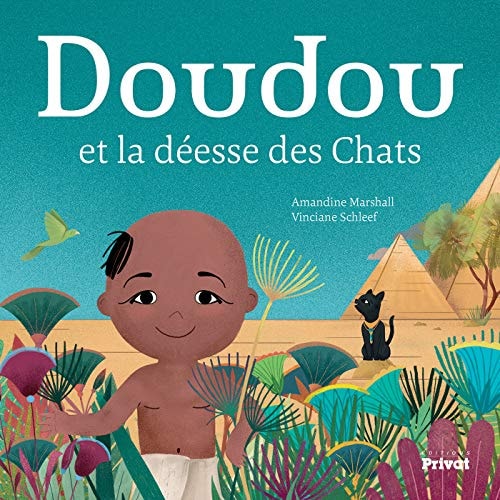 DOUDOU ET LA DEESSE DES CHATS, de Amandine Marshall | portada del libro