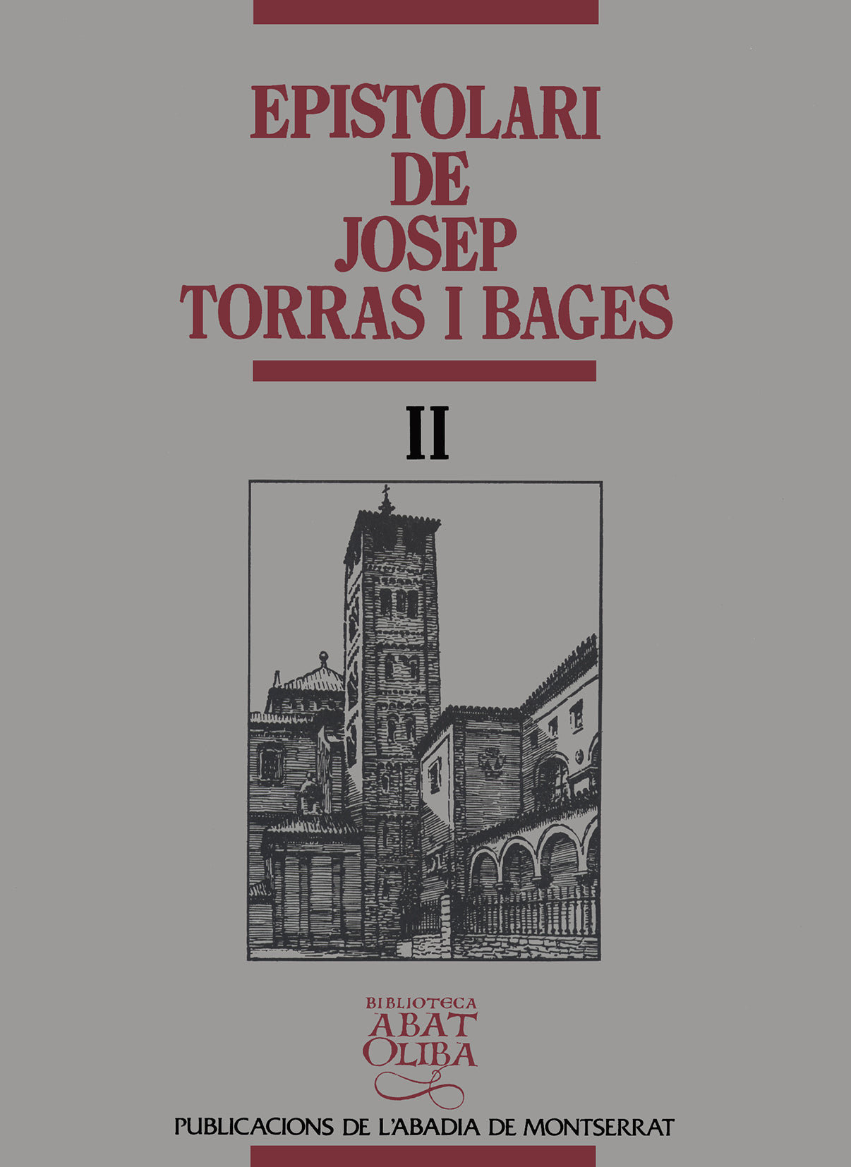 Epistolari de Josep Torras i Bages, vol. II, de Torras i Bages | portada del libro
