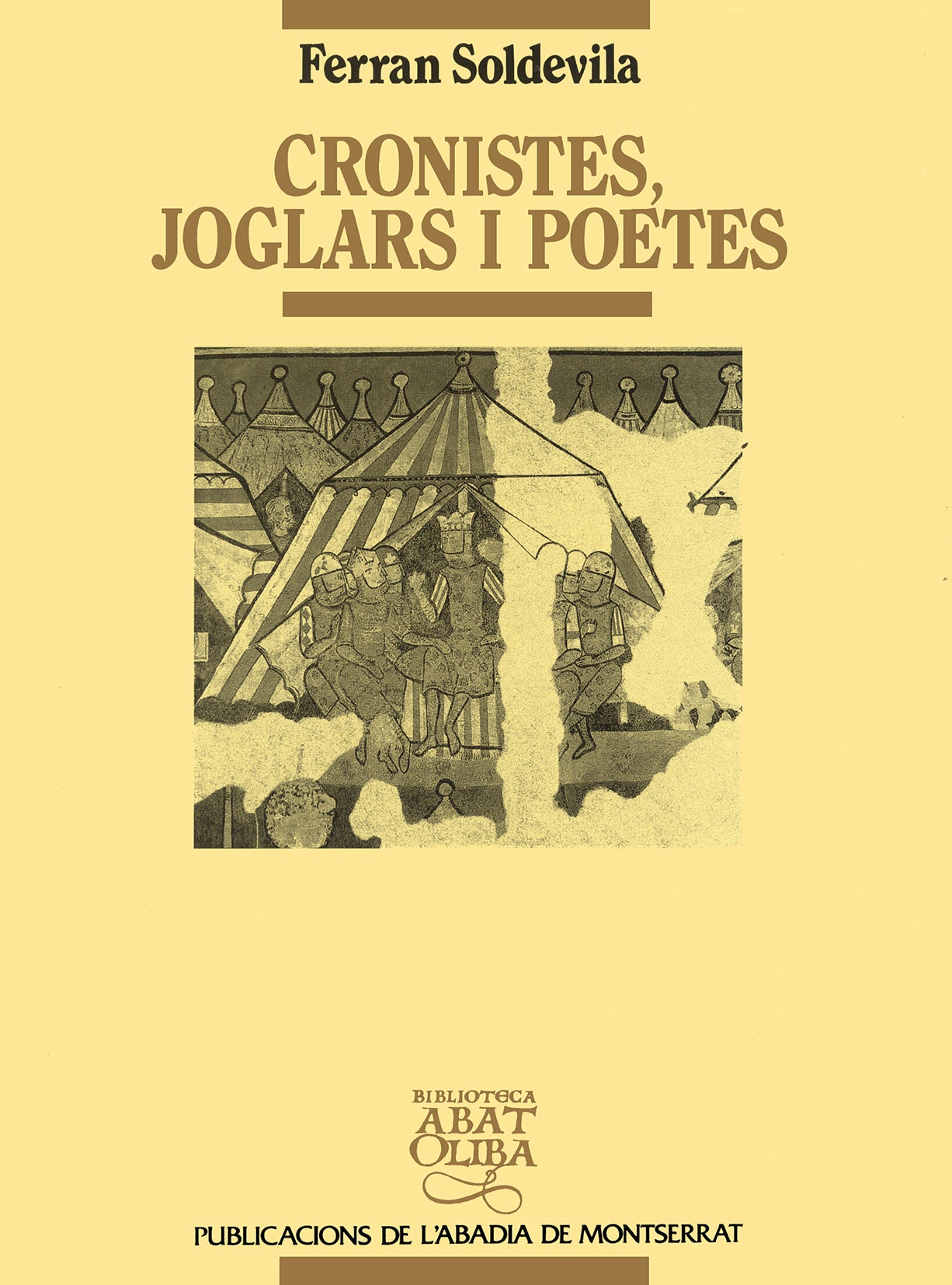 Cronistes, joglars i poetes, de Soldevila i Zubiburu | portada del libro