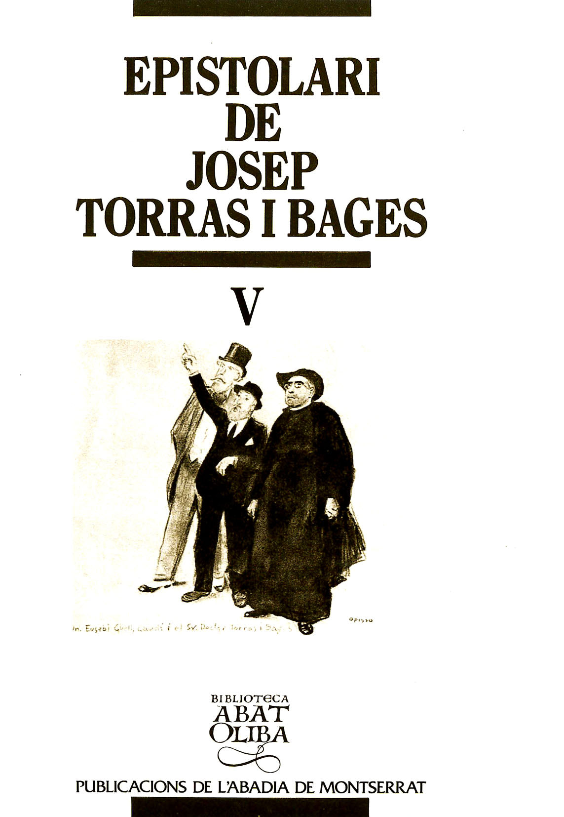 Epistolari de Josep Torras i Bages, vol. V, de Torras i Bages | portada del libro