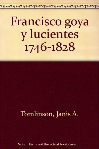 GOYA FRENCH EDITION, de Janis A. Tomlinson | portada del libro