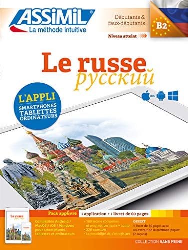 LE RUSSE : DEBUTANTS & FAUX DEBUTANTS, NIVEAU ATTEINT B2 : PACK APPLIVRE, de  | portada del libro