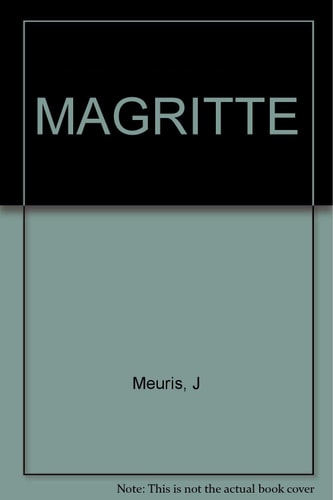 MAGRITTE, de J Meuris | portada del libro