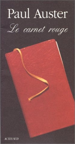 LE CARNET ROUGE, de Paul Auster | portada del libro