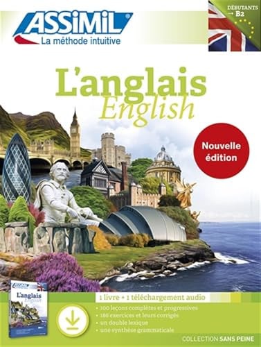 L'ANGLAIS : DEBUTANTS A B2 : 1 LIVRE + 1 TELECHARGEMENT AUDIO, de  | portada del libro