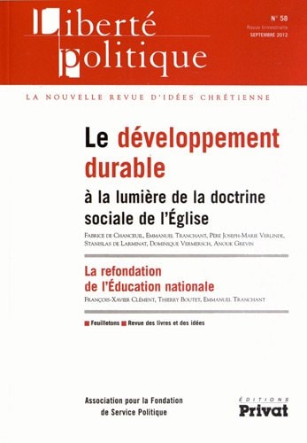 LIBERTE POLITIQUE N58, de Thierry Boutet | portada del libro