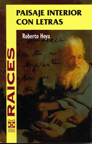 PAISAJE INTERIOR CON LETRAS, de ROBERTO HOYA | portada del libro