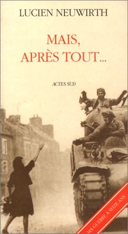 MAIS, APRES TOUT..., de Lucien Neuwirth | portada del libro