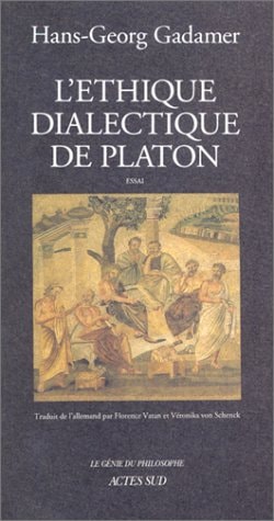 L'ETHIQUE DIALECTIQUE DE PLATON, de Hans-Georg Gadamer | portada del libro