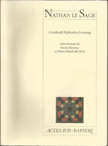 NATHAN LE SAGE, de Gotthold Ephraim Lessing | portada del libro