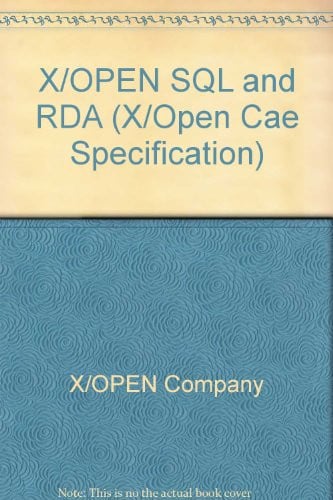 X OPEN SQL RDA | portada del libro