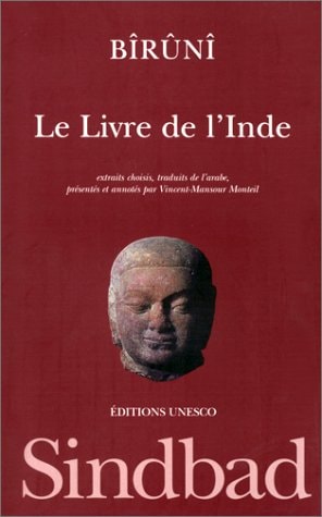 LE LIVRE DE L'INDE, de Al biruni | portada del libro