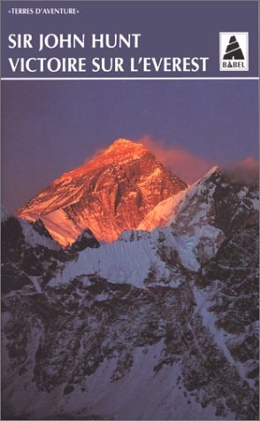 VICTOIRE SUR L'EVEREST, de John Hunt | portada del libro