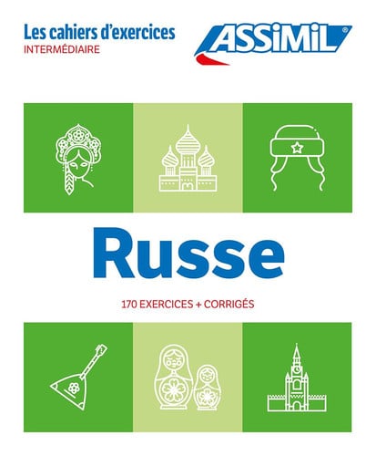 RUSSE : INTERMEDIAIRE : 170 EXERCICES + CORRIGES, de  | portada del libro