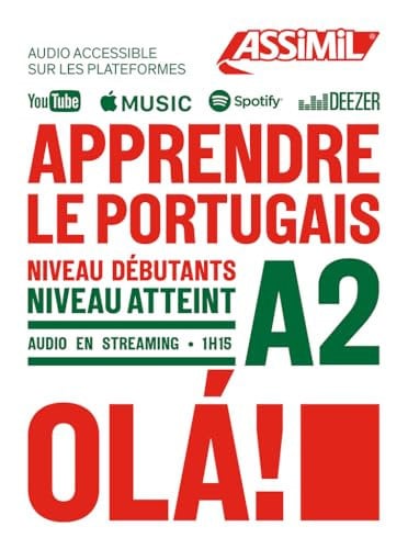APPRENDRE LE PORTUGAIS : NIVEAU DEBUTANTS : NIVEAU ATTEINT A2, de  | portada del libro