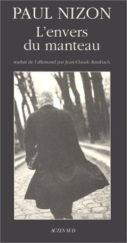 L'ENVERS DU MANTEAU JOURNAL D'ATELIER, de Paul Nizon | portada del libro