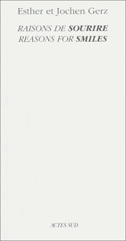 RAISONS DE SOURIRE (REASONS FOR SMILES), de Esther Shalev-Gerz | portada del libro