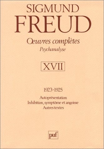 EUVRES COMPLETES T.17 (1923-1925), de Freud | portada del libro