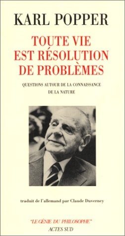 TOUTE VIE EST RESOLUTION DE PROBLEMES T1- QUESTIONS AUTOUR D, de Karl R. Popper | portada del libro