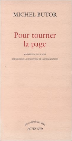 POUR TOURNER LA PAGE MAGAZINE A DEUX VOIX, de Butor | portada del libro