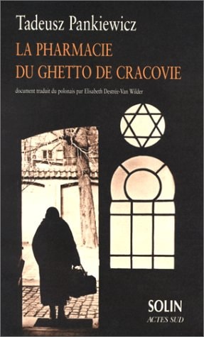 LA PHARMACIE DU GHETTO DE CRACOVIE, de Pankiewicz | portada del libro