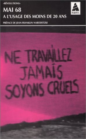 MAI 68 A LUSAGE DES MOINS DE VINGT ANS, de Collectif | portada del libro
