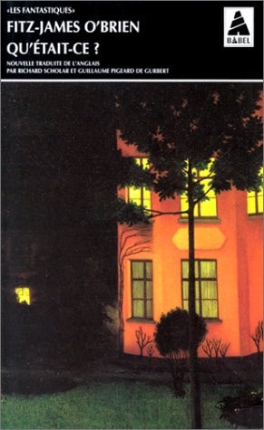 QU'ETAIT-CE ?, de O'brien | portada del libro