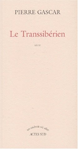 LE TRANSSIBERIEN, de Gascar | portada del libro