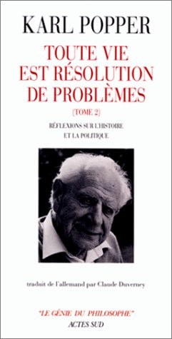 TOUTE VIE EST RESOLUTION DE PROBLEMES-2, de Karl Raimund Popper | portada del libro