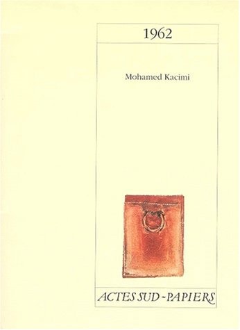 1962, de Kacimi El Hassani | portada del libro