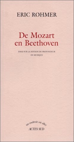 DE MOZART EN BEETHOVEN, de Rohmer | portada del libro