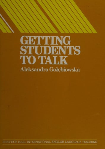 GETTING STUDENTS TO TALK, de GOLEBIOWSKA | portada del libro