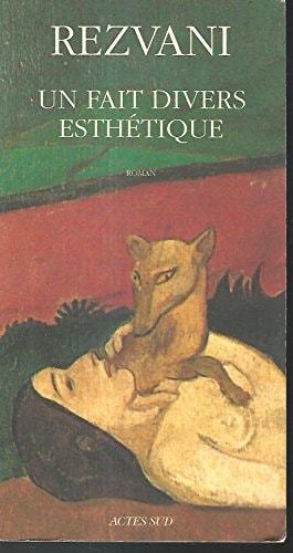 UN FAIT DIVERS ESTHETIQUE, de Rezvani | portada del libro