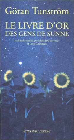 LE LIVRE DOR DES GENS DE SUNNE, de Göran Tunström | portada del libro