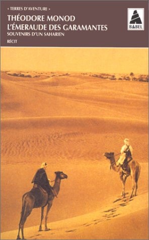 L'EMERAUDE DES GARAMANTES, de Théodore Monod | portada del libro